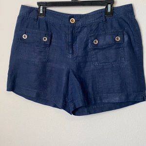 100% Linen Navy Shorts 🩳